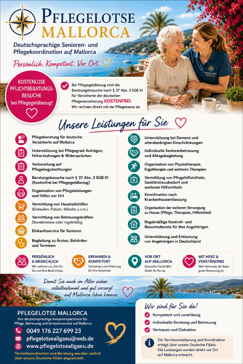 Deutsche Pflegeberatung und Pflegekoordination! Pflegelotse Mallorca — Bild 1